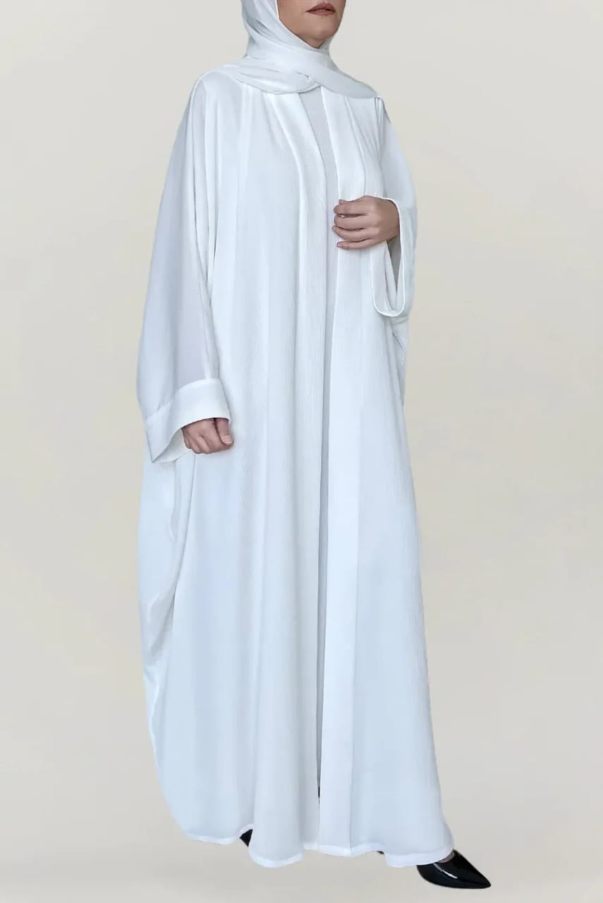 HAYA KIMONO STYLE ABAYA BY RAHA (WHITE)