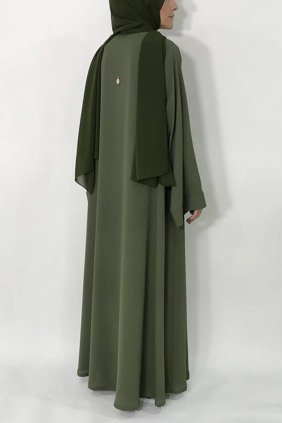 HAYA KIMONO STYLE ABAYA BY RAHA (OLIVE GREEN)